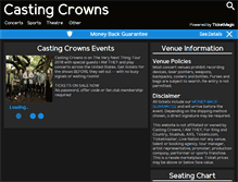 Tablet Screenshot of castingcrownstickets.com